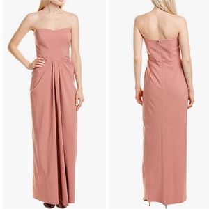 Kay Unger Strapless Pink Evening Gown Dress Size 4